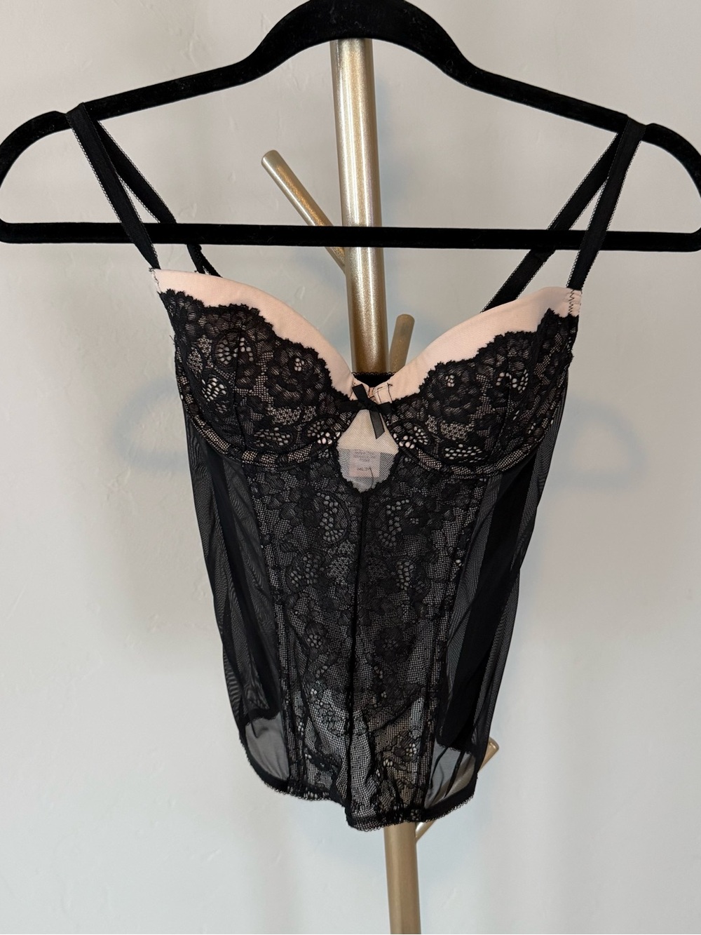 Victoria's Secret Black Lace Bustier